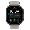 Apple Watch Ultra 4 49mm, Black Titanium, Ocean Band Translucent Gray